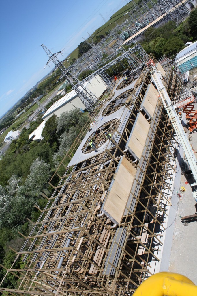 stratford peaker power station hybrid cooling tower construction