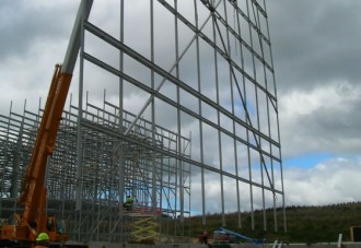 Nga Awa Purua Geothermal Power Station Cooling Tower Erection