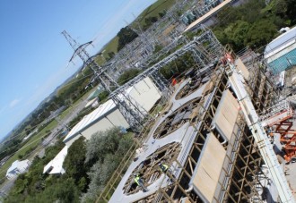 Stratford Peaker Power Station Hybrid Cooling Tower Construction