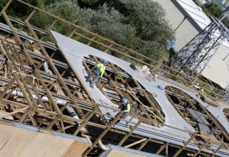 Stratford Peaker Power Station Hybrid Cooling Tower Construction