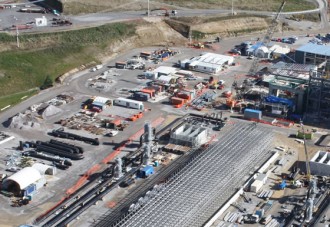 Te Mihi Geothermal Power Station Aerial View